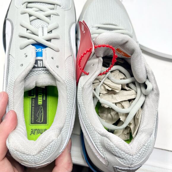 Puma Womens BioRide Gray, White & Blue Athletic cross Country Running Shoe 8.5 - Picture 7 of 8